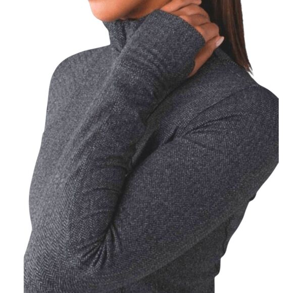 LULULEMON ATHLETICA Kanto Catch Me 1/2 Zip Pullover Size 8 - Picture 5 of 8